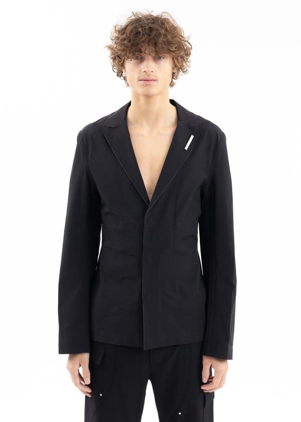 Heliot Emil RECIPROCALLY TECHNICAL TAILORED BLAZER - BLACK