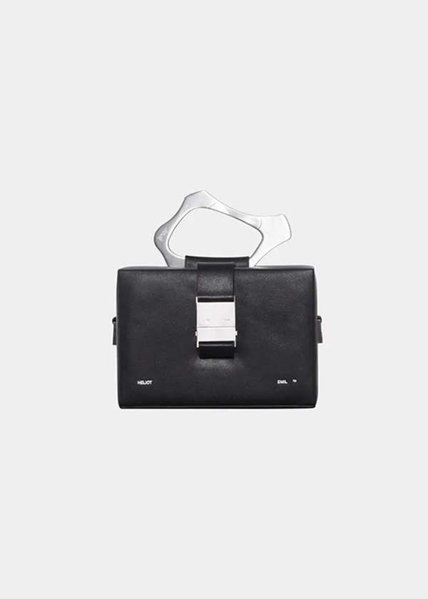 Heliot Emil box bag ショルダーバッグ ブラック Heliot Emil Black Pony Hair Solely Box Bag - Fabric of Society