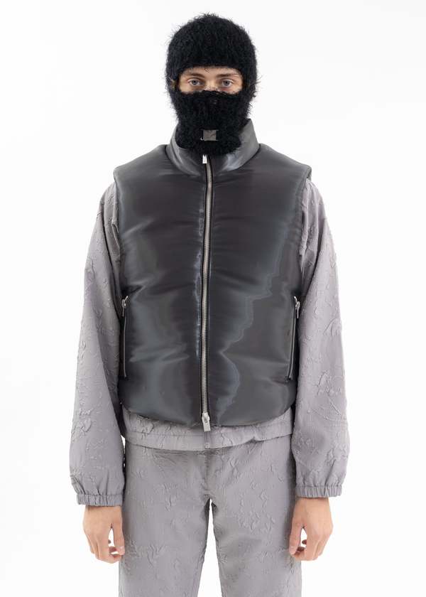 Heliot Emil LIQUID METAL VEST - Silver | Garmentory