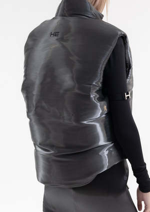 Heliot Emil LIQUID METAL VEST - Silver | Garmentory
