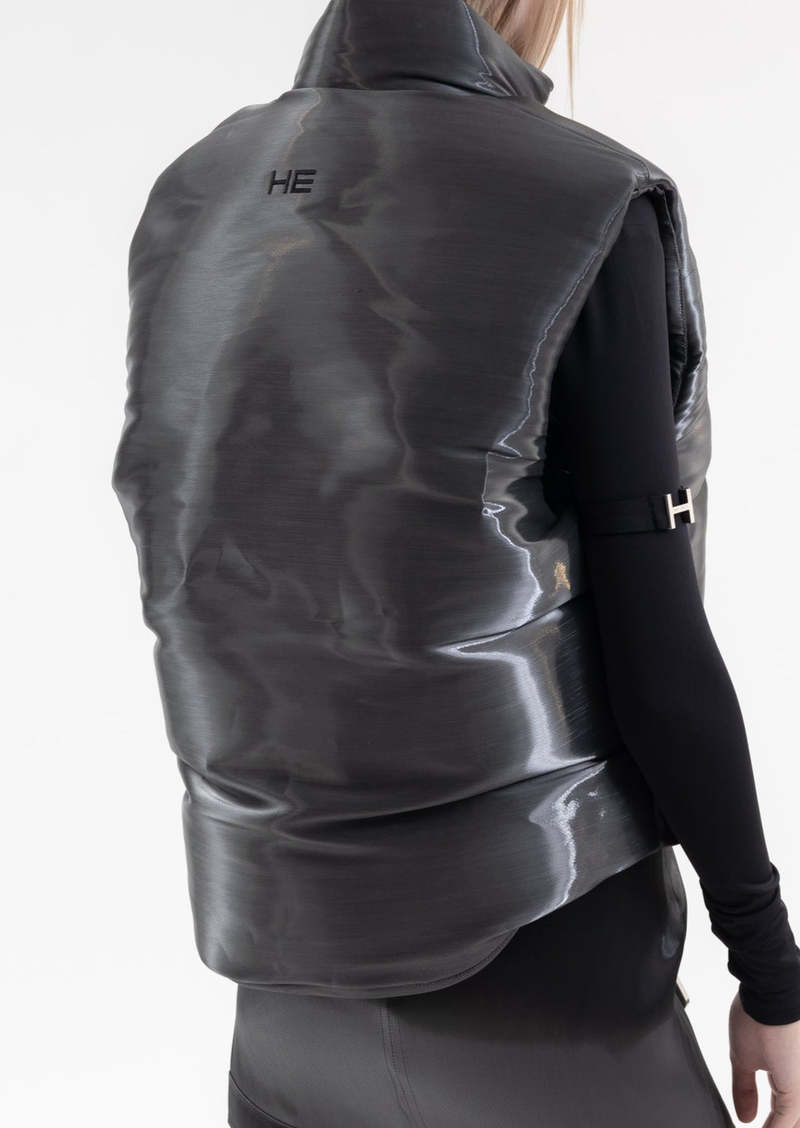 Heliot Emil LIQUID METAL VEST - Silver | Garmentory