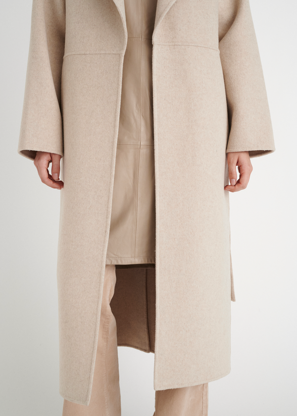 Inwear Milla Wool Blend Coat with Self-Tie Belt