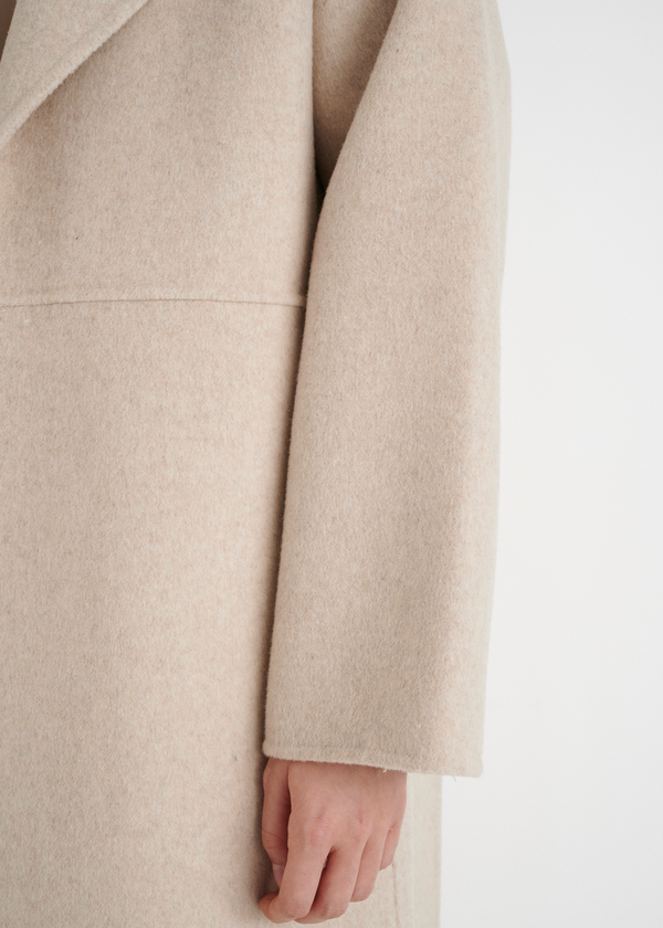 Inwear Milla Wool Blend Coat with Self-Tie Belt
