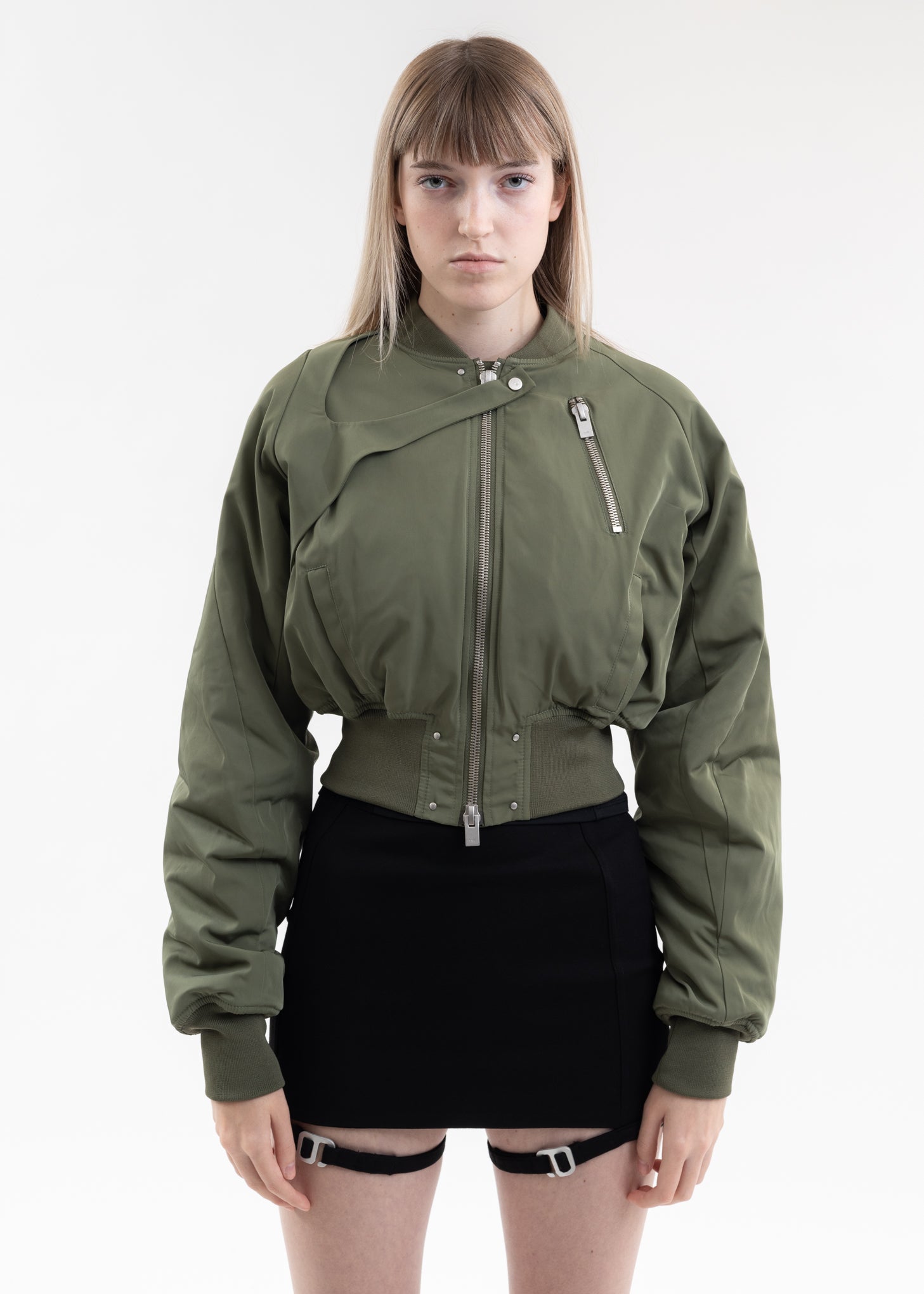 Heliot Emil HARMONY BOMBER JACKET - KHAKI | Garmentory