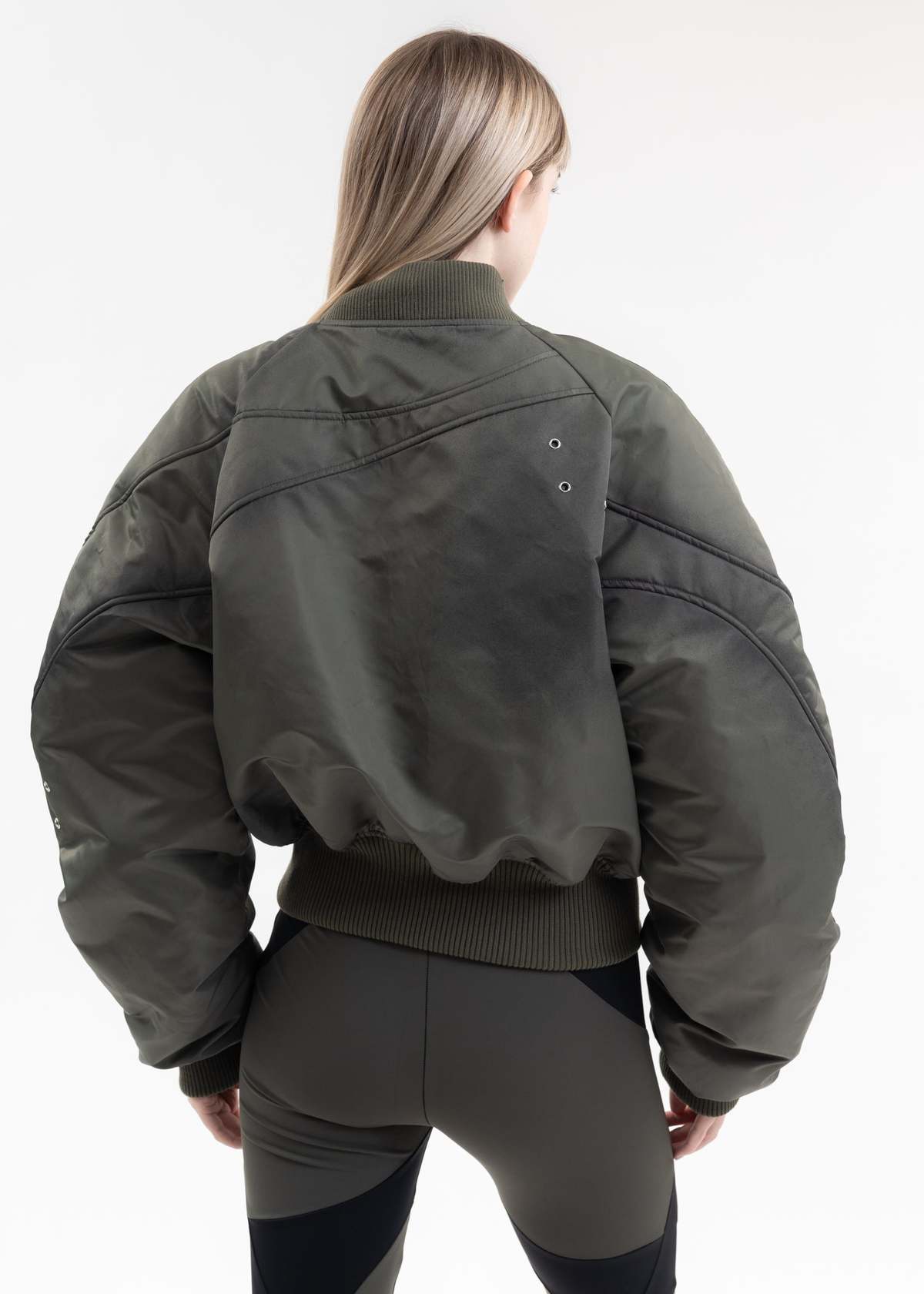 Heliot Emil TRANQUIL BOMBER JACKET - KHAKI | Garmentory