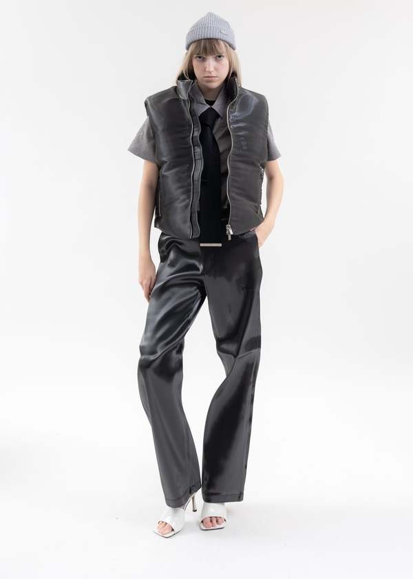 Heliot Emil Liquid Metal Trousers | Garmentory