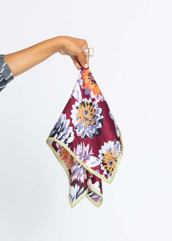pice Floral Silk Bandana - Grenadine