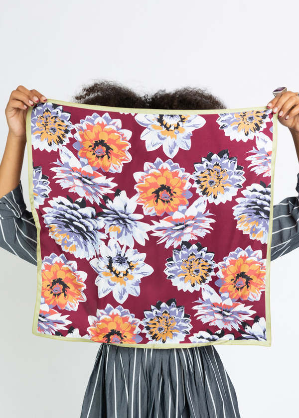 pice Floral Silk Bandana - Grenadine