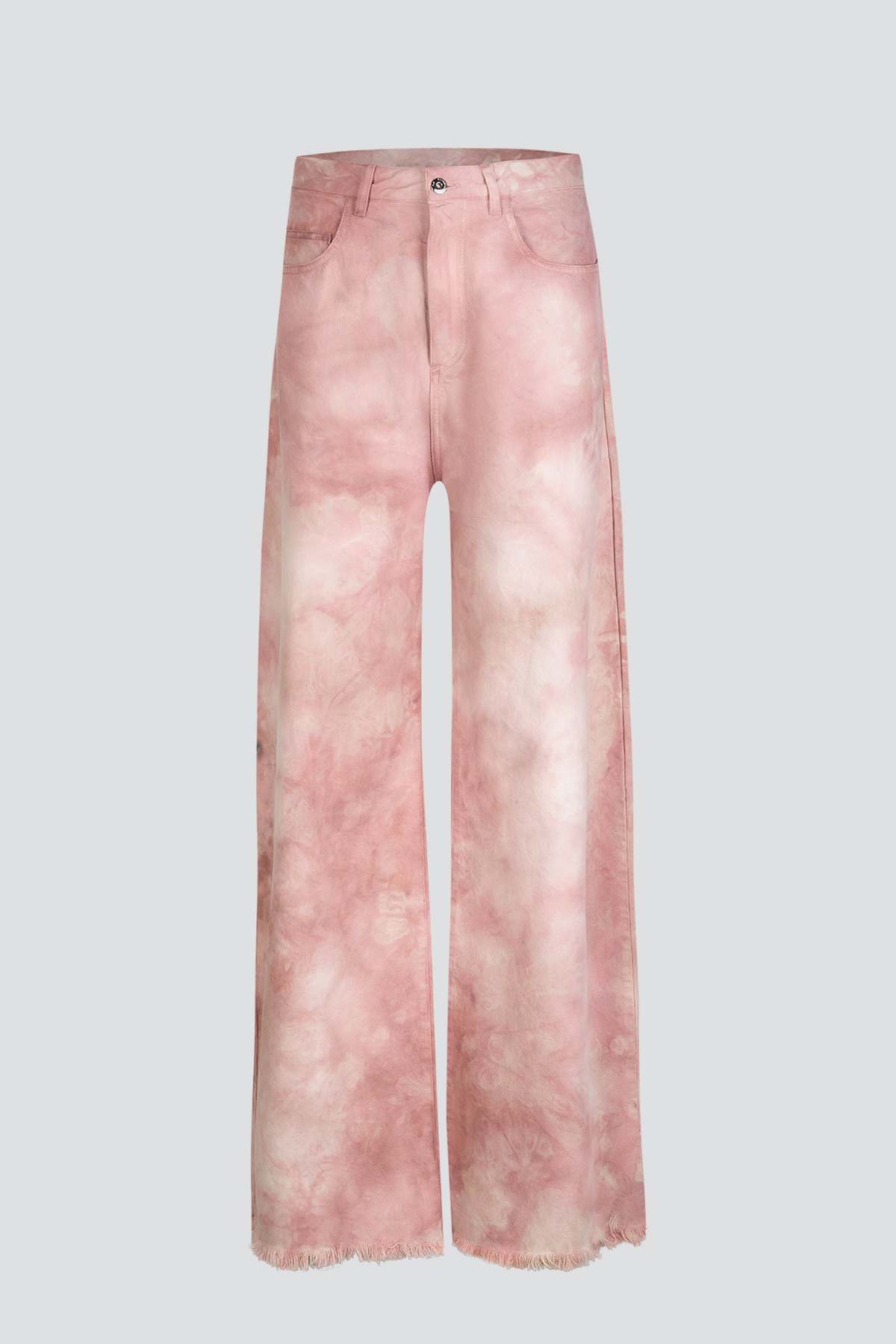 The Everlane x Marques' Almeida Satin Tie-Dye Shirt Pink Tie