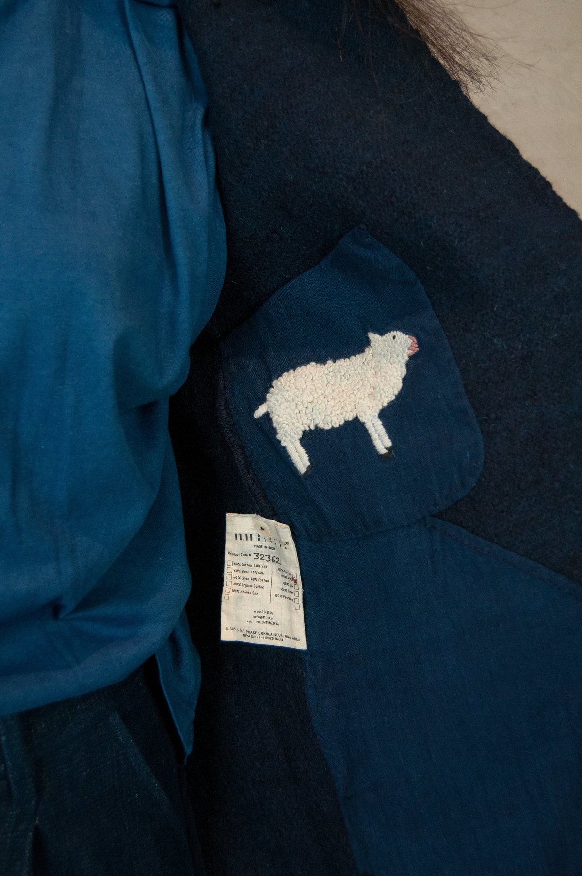 11.11. eleven eleven STRT Jacket - Indigo - Image 3 of 4