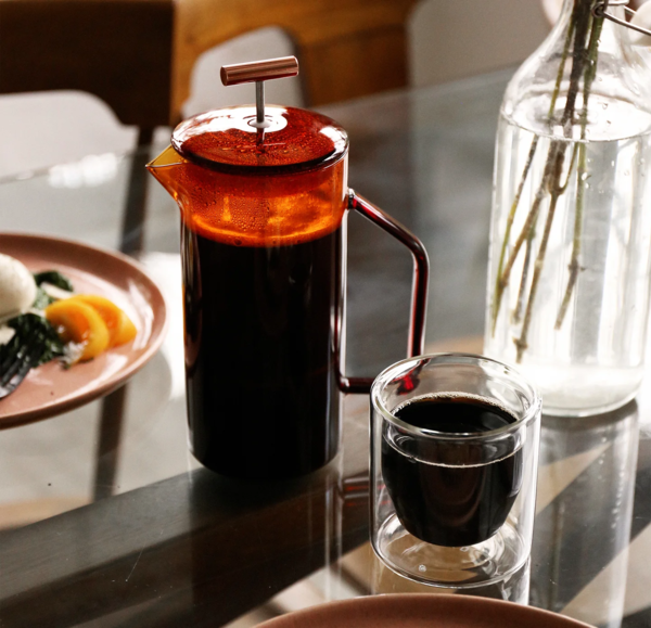 Yield Glass French Press Pitcher Amber Garmentory