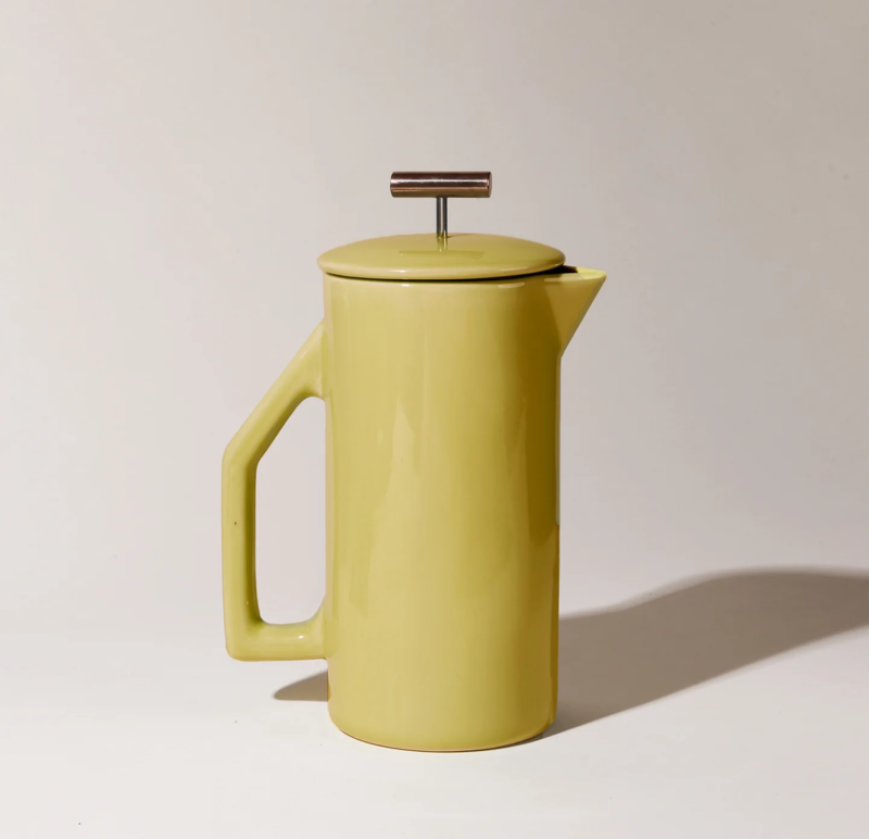 Yield Ceramic French Press - Chartreuse