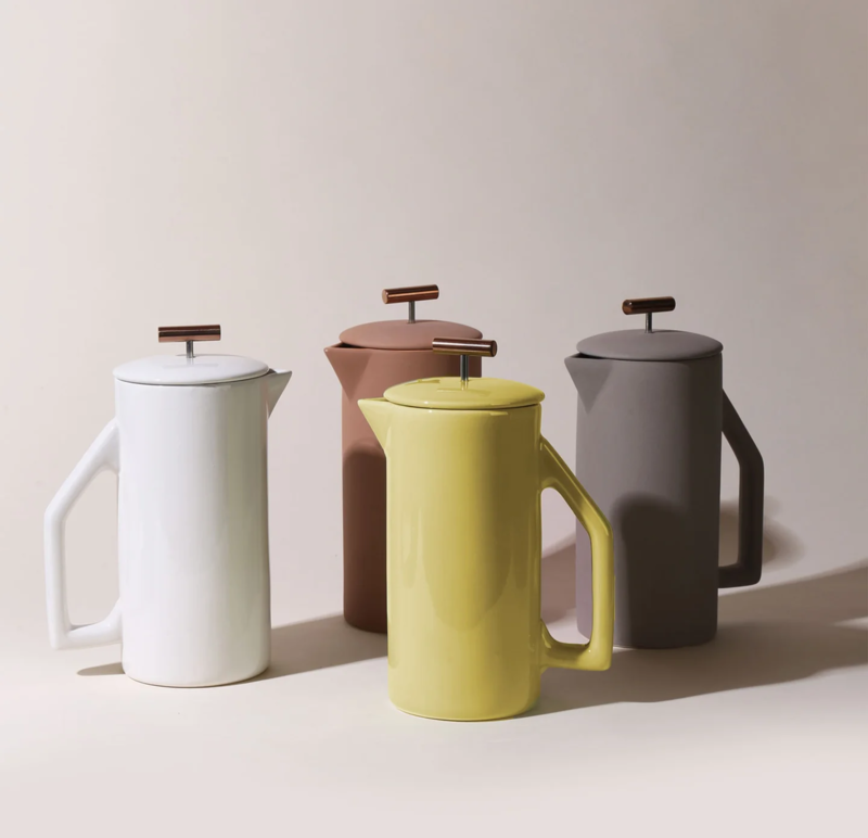 Yield Ceramic French Press - Chartreuse