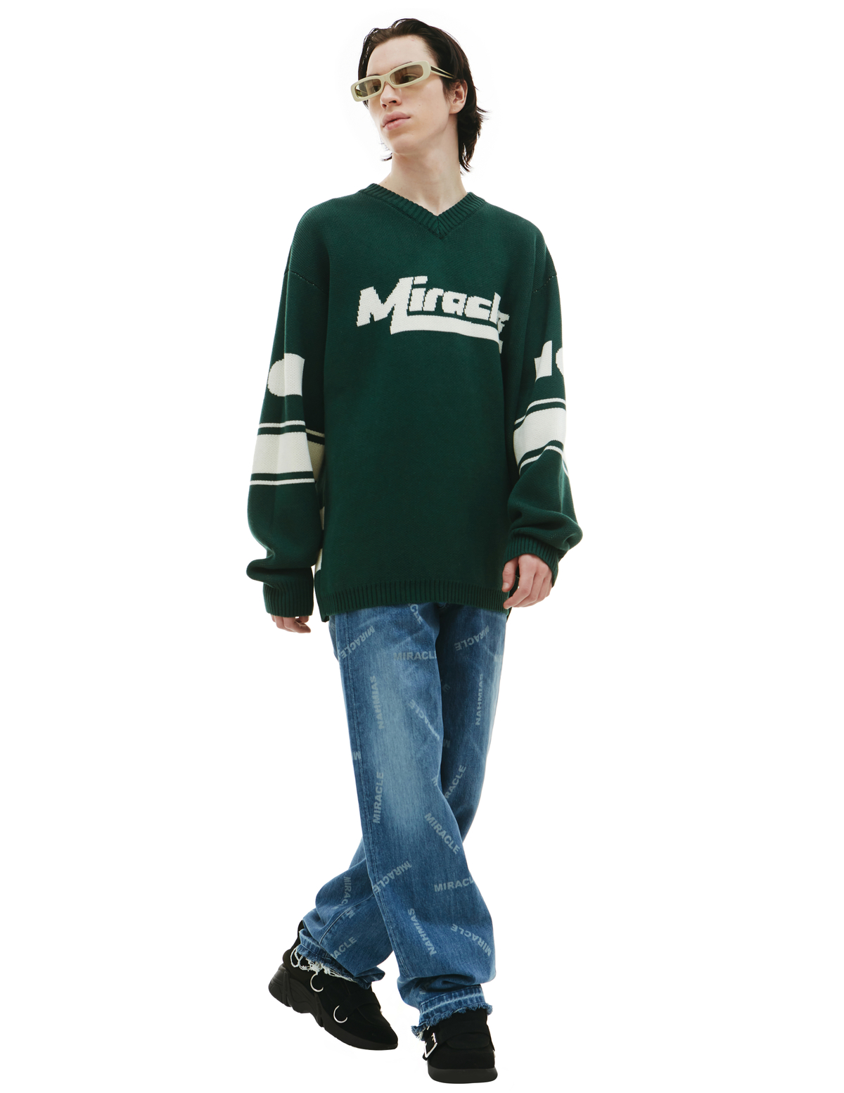 Nahmias Football Knit Sweater - Image 1 of 5