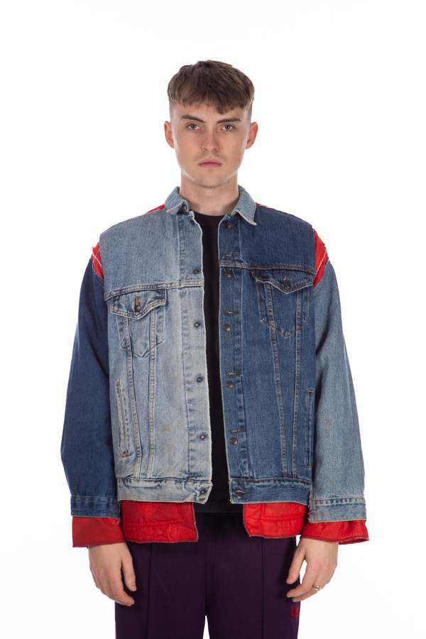 Needles Jean Jacket + Rug Covered Reversible Jacket | Garmentory
