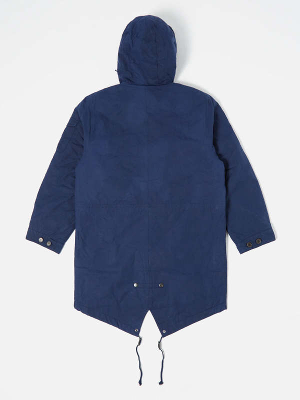 【NAVY】retrofitting PARKA Universal Works Scottish Wax Cotton Cold Weather Parka - Navy