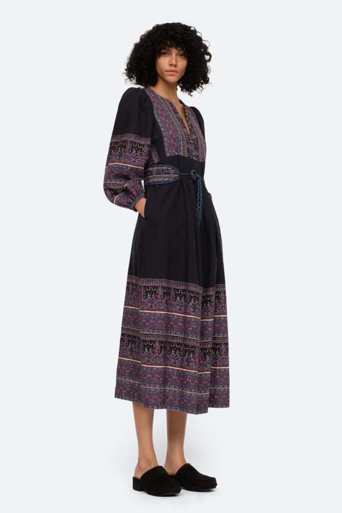knee length dresses for ladies Adele Pink Linen Midi Dress  ELF