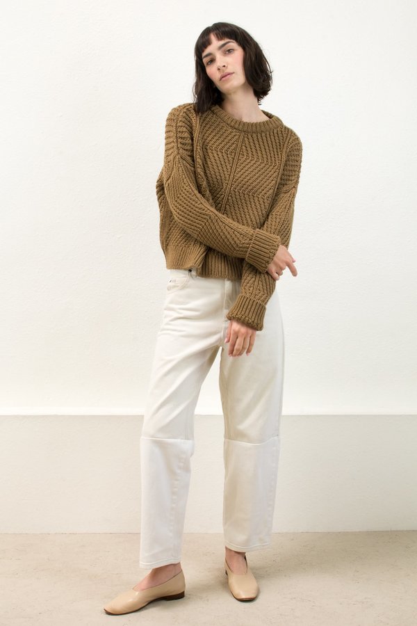Micaela Greg Caramel Bevel Sweater Micaela Greg Caramel Bevel Sweater