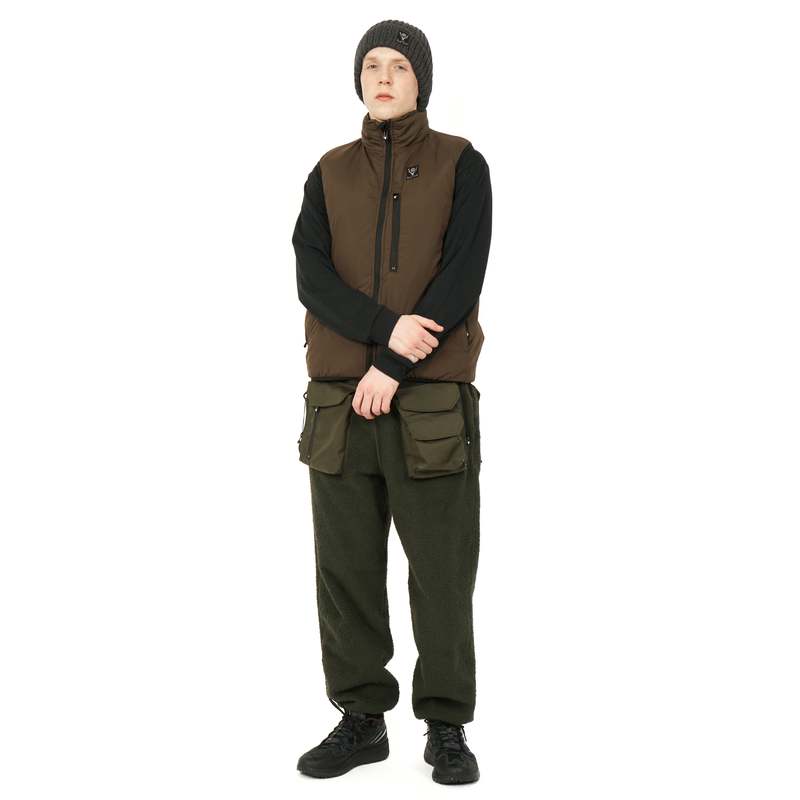 【 South2West8 】 INSULATOR VEST South2 West8 Insulator Vest - Brown | Garmentory