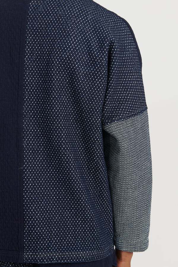 FDMTL Boro Patchwork Cardigan Rinse - Indigo | Garmentory