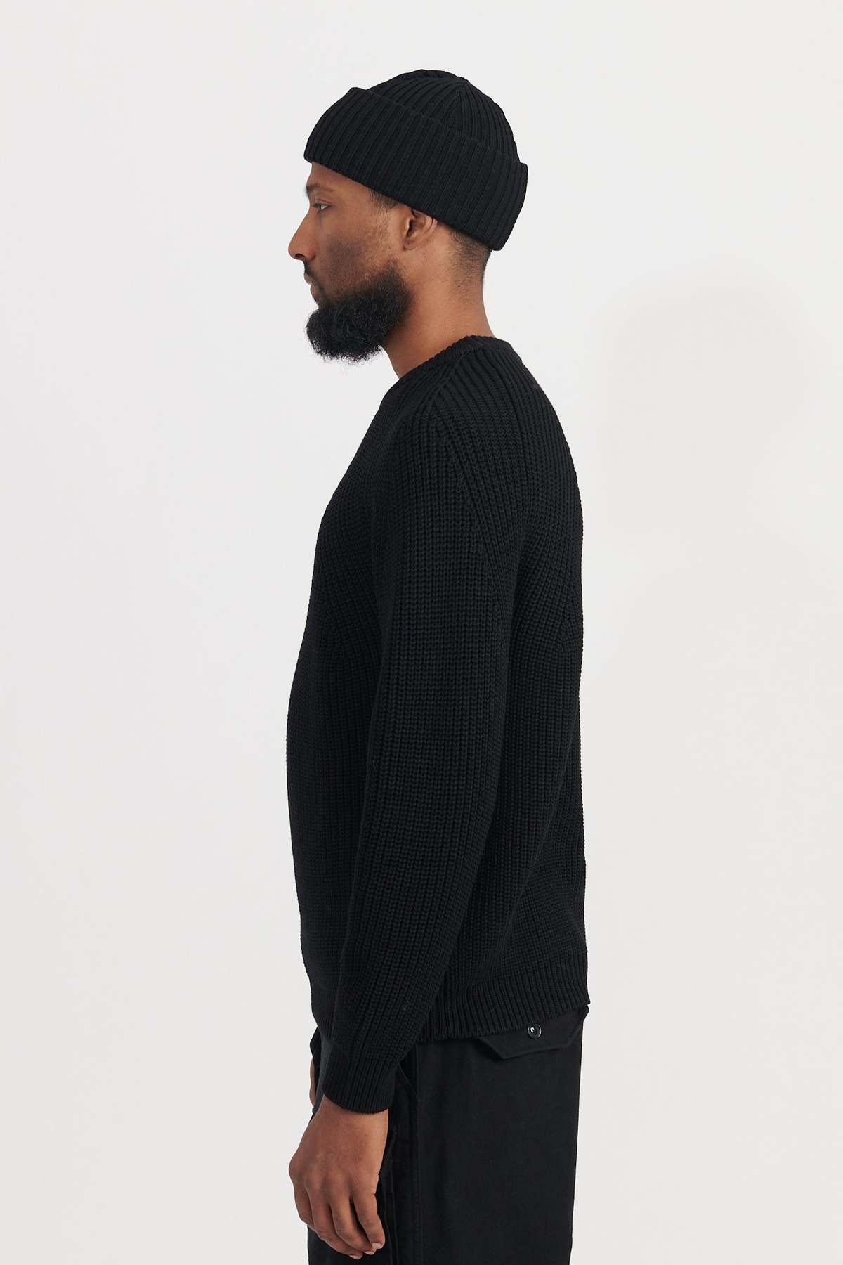 BATONER Signature Crew Neck Knit M~L Black