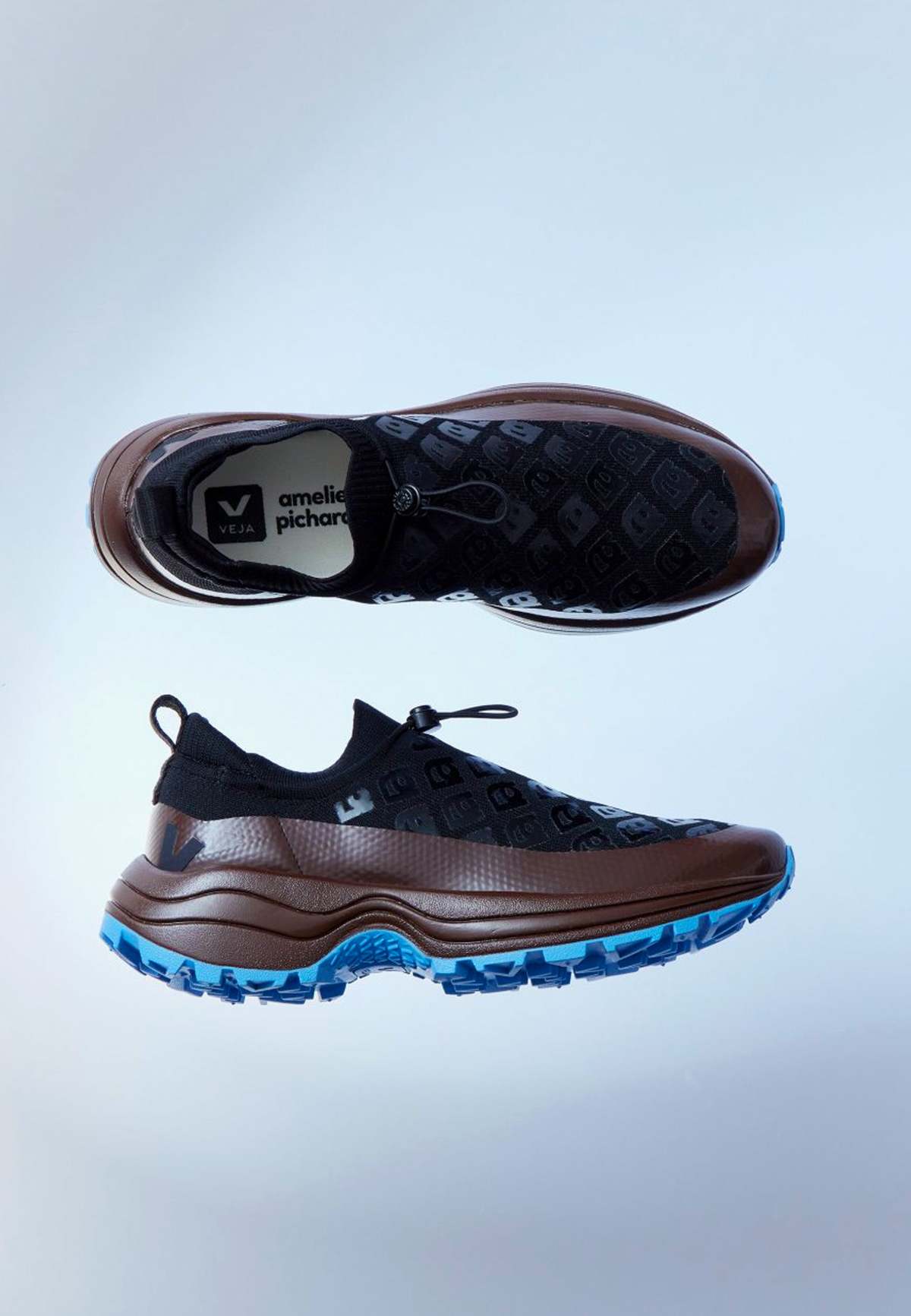 VEJA Amelie Pichard Sneakers - Black/Brown/Aqua - Image 2 of 5