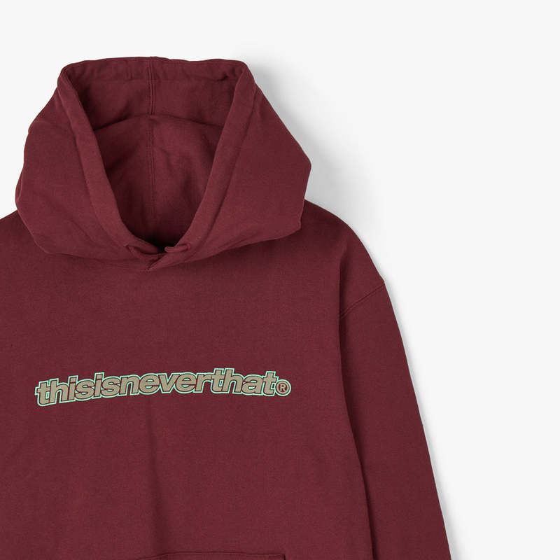 thisisneverthat ESP Logo Hoodie - Burgundy | Garmentory