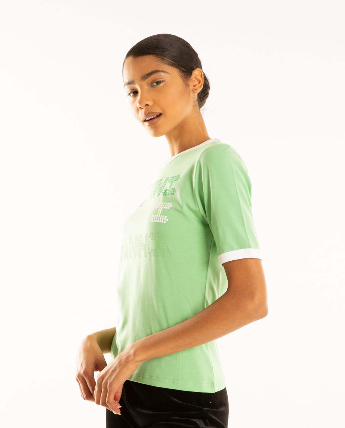 Ganni Light Stretch Jersey Ganni Fitted Tshirt - Peapod