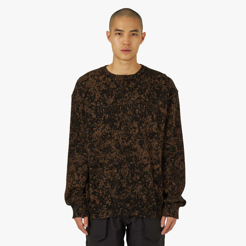thisisneverthat Pixel Sweater - Brown/Black | Garmentory