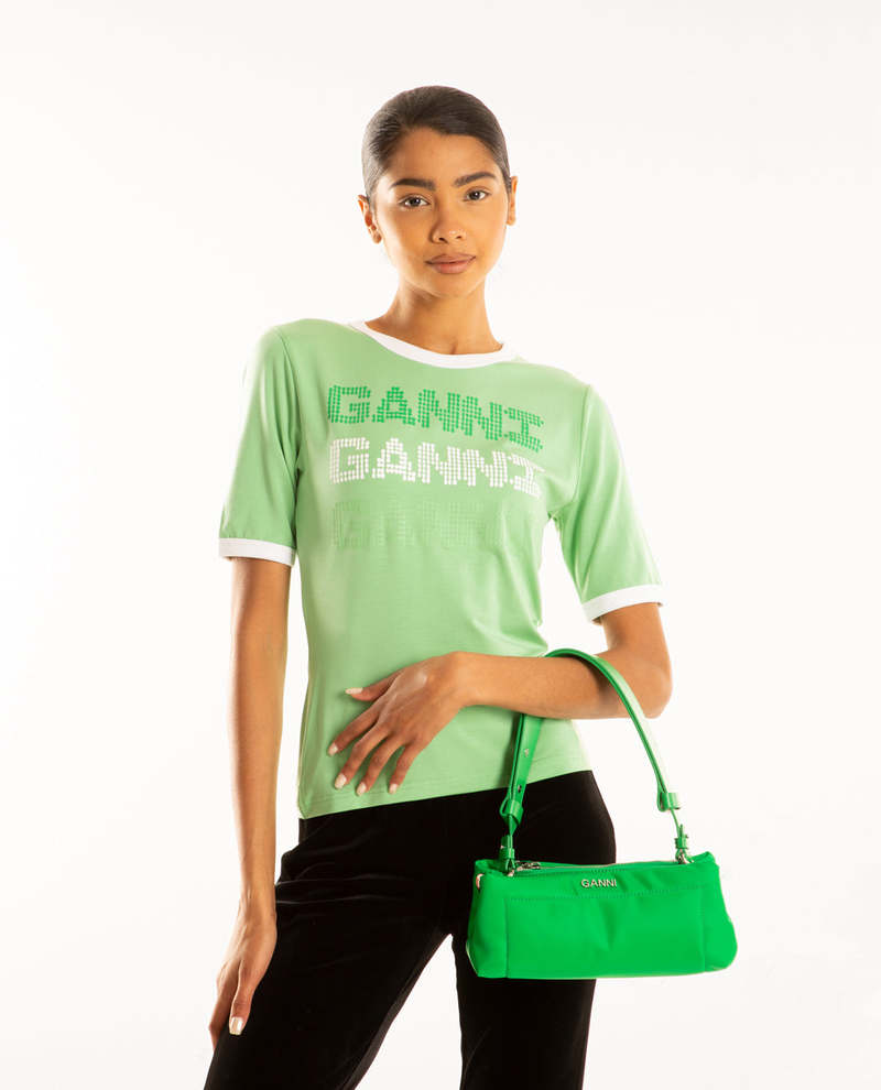 Ganni Pillow Baguette Bag - Kelly Green | Garmentory