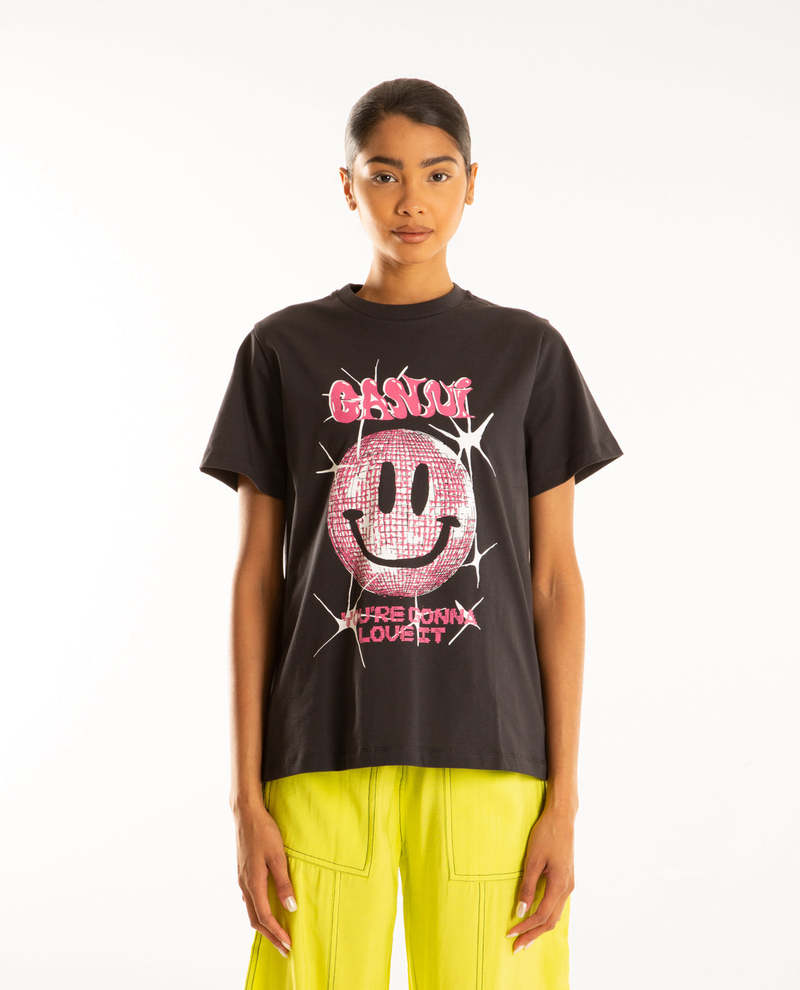 GANNI Basic Jersey Smiley Relaxed T-Shirt | Shopbop