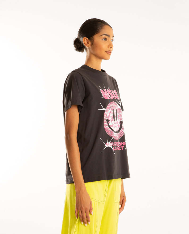 Ganni Basic Jersey Smiley Relaxed T-shirt White | BSTN Store