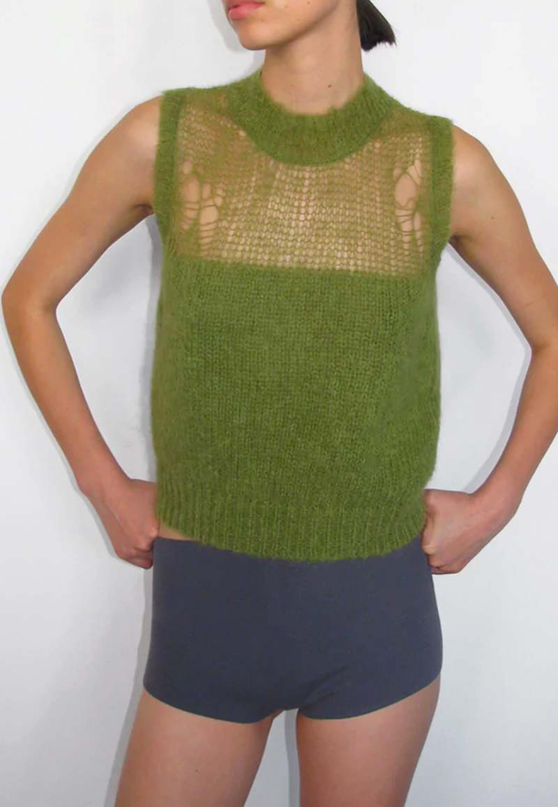 Paloma Wool Tranquilito Knit Vest - Khaki | Garmentory
