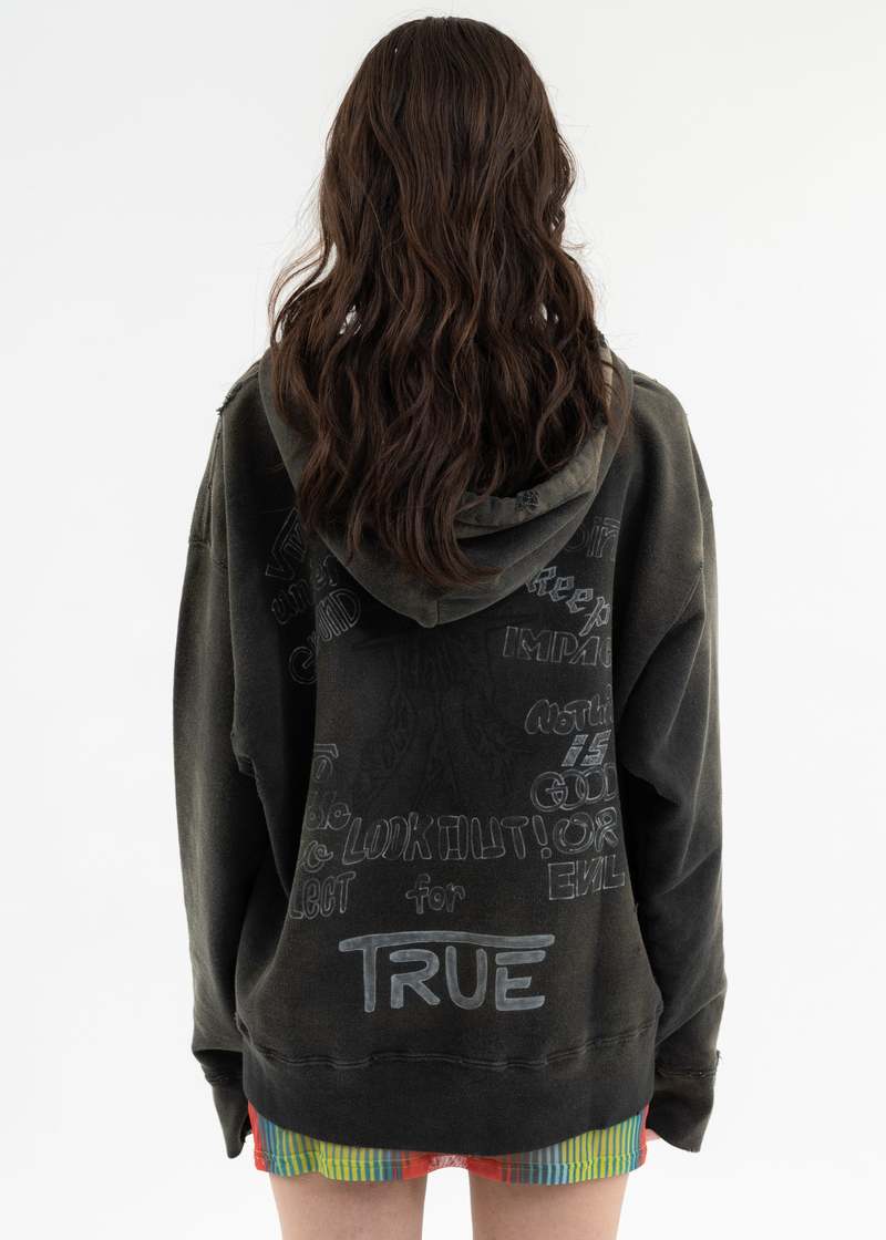 【MIHARAYASUHIRO】Distressed Hoodie Maison MIHARA YASUHIRO distressed-effect Hoodie | Brown