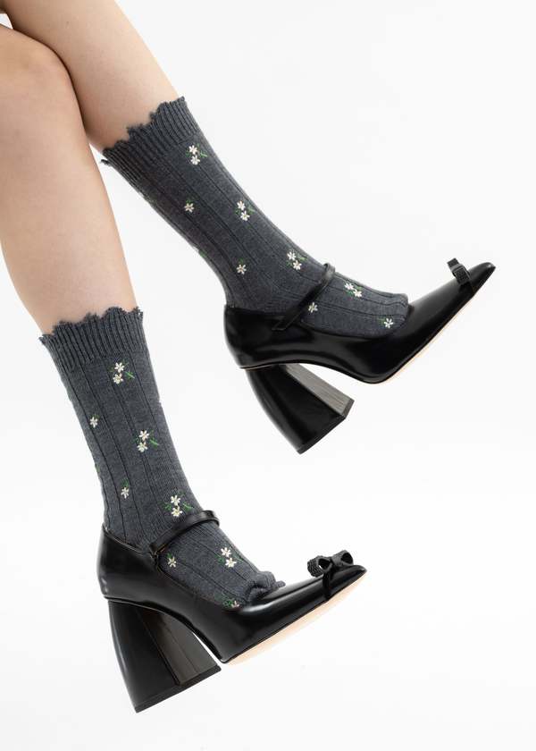 Shushu/Tong Pointed High Heels - Black | Garmentory