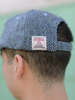 Lite Year Harris Tweed Herringbone 6 Panel Cap - Navy - Thumbnail 1