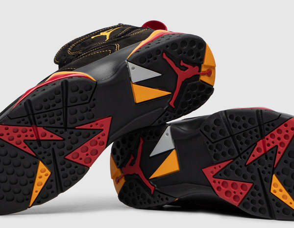 air jordan 7 black and orange