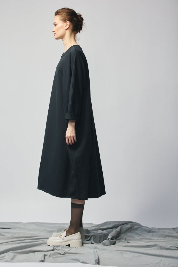 Devlyn Van Loon Pullover Sweatshirt Dress - Soft Black