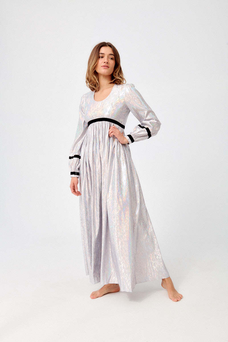 BATSHEVA Faye Dress - Lavender Holographic