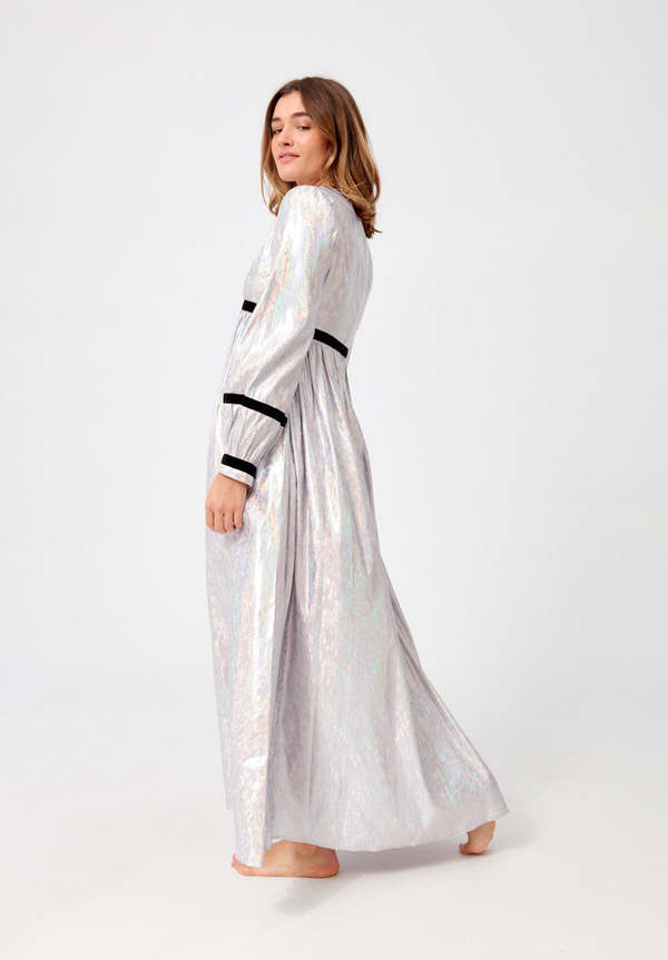 BATSHEVA Faye Dress - Lavender Holographic