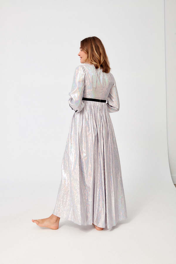 BATSHEVA Faye Dress - Lavender Holographic