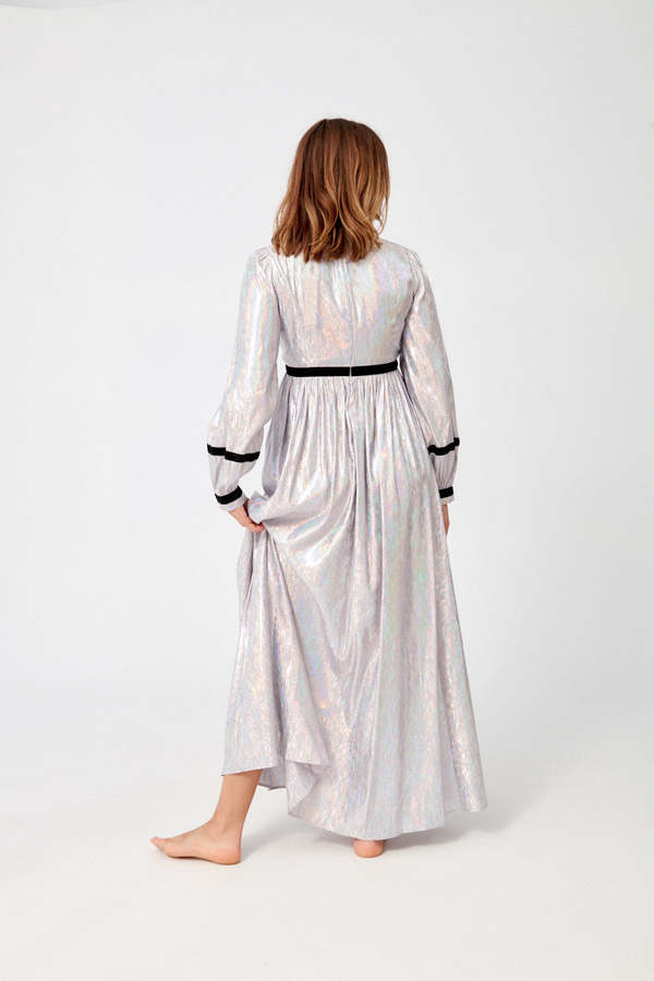 BATSHEVA Faye Dress - Lavender Holographic