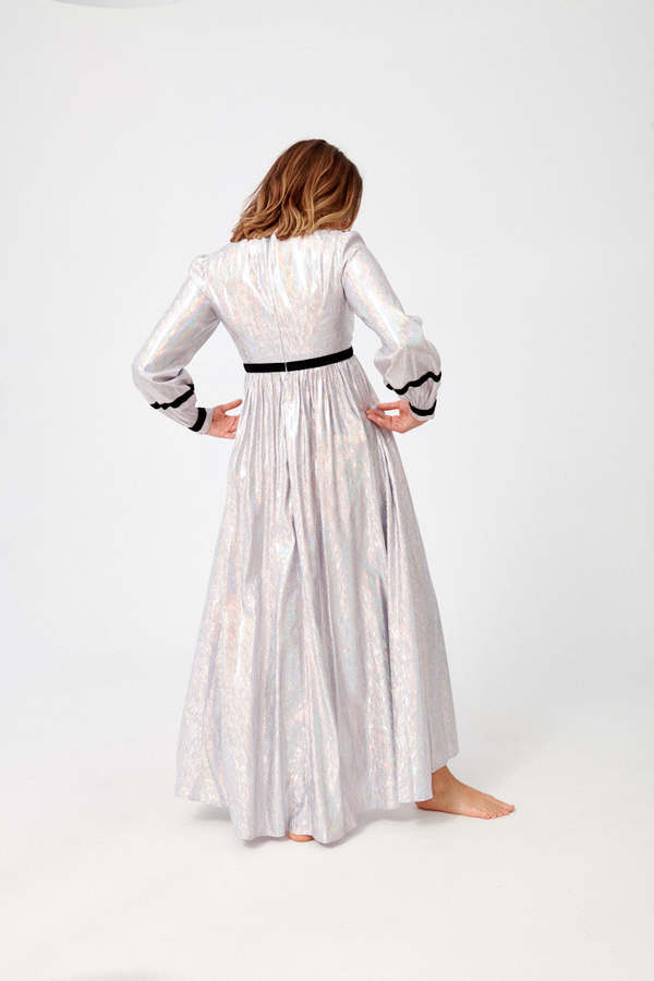 BATSHEVA Faye Dress - Lavender Holographic