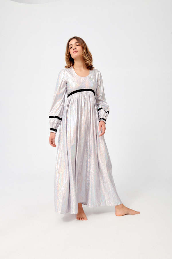 BATSHEVA Faye Dress - Lavender Holographic