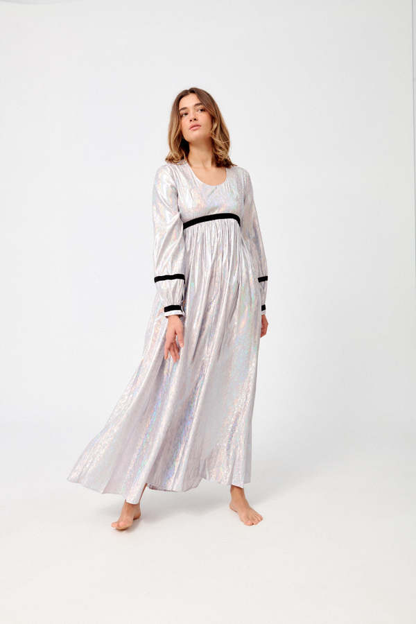 BATSHEVA Faye Dress - Lavender Holographic