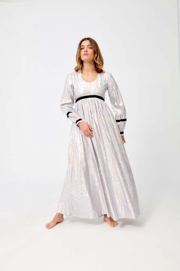 BATSHEVA Faye Dress - Lavender Holographic