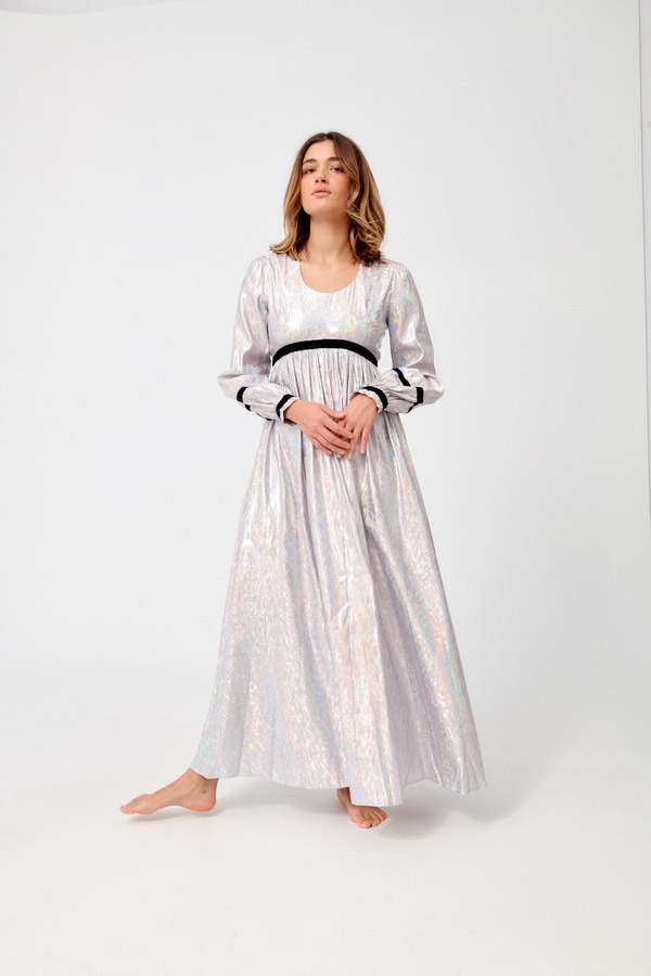 BATSHEVA Faye Dress - Lavender Holographic