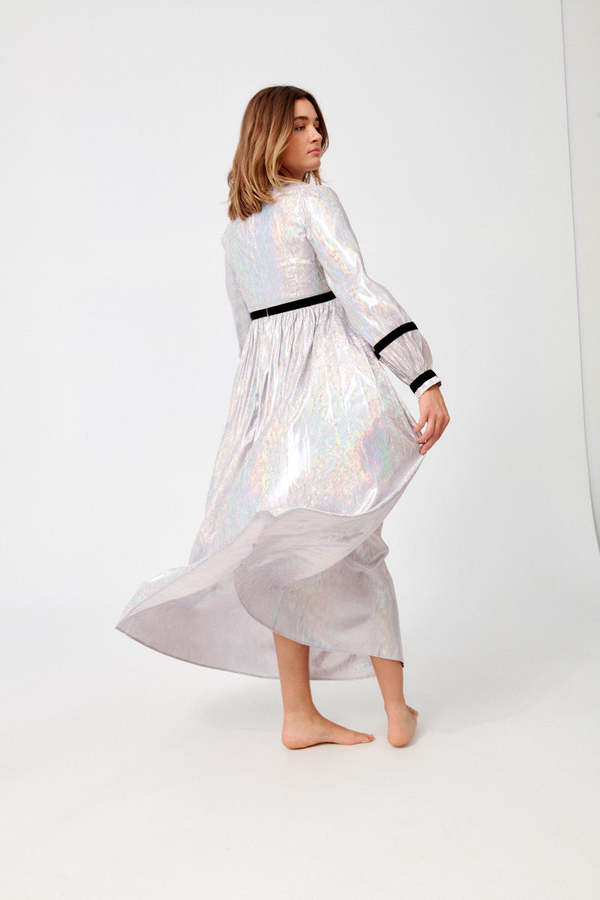 BATSHEVA Faye Dress - Lavender Holographic