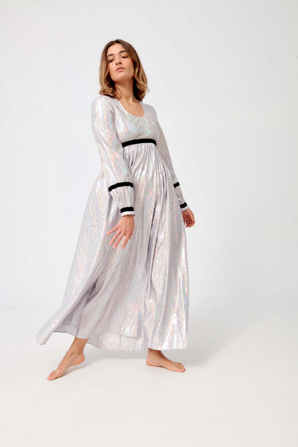 BATSHEVA Faye Dress - Lavender Holographic