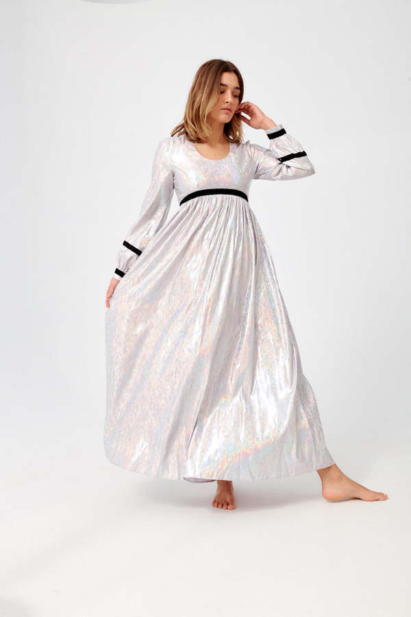 BATSHEVA Faye Dress - Lavender Holographic